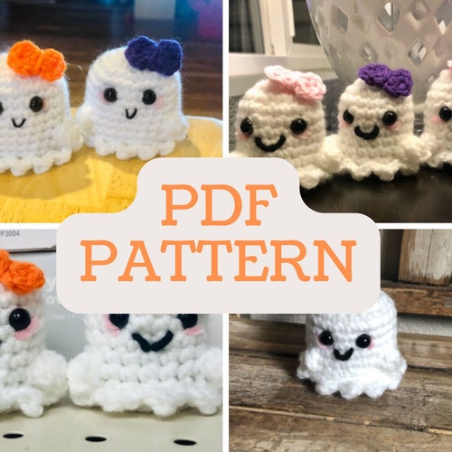 PATTERN Amigurumi Mini Ghost PATTERN PDF Pattern for - Etsy
