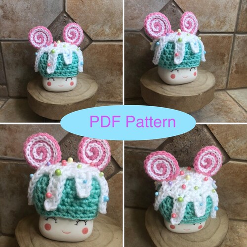 PATTERN Beehive Marshmallow Mug Hat Crochet PATTERN PDF Etsy