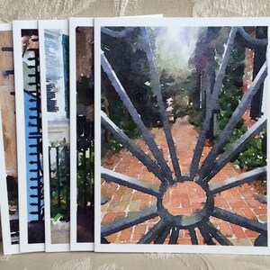 LowCountryNoteCards Gates of Charleston #4 Watercolor