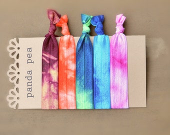 Tie Dye Hair Ties Etsy