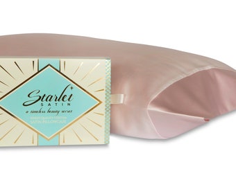 Pink Satin Pillowcase: Silky Hair & Skin Protection, Made in USA