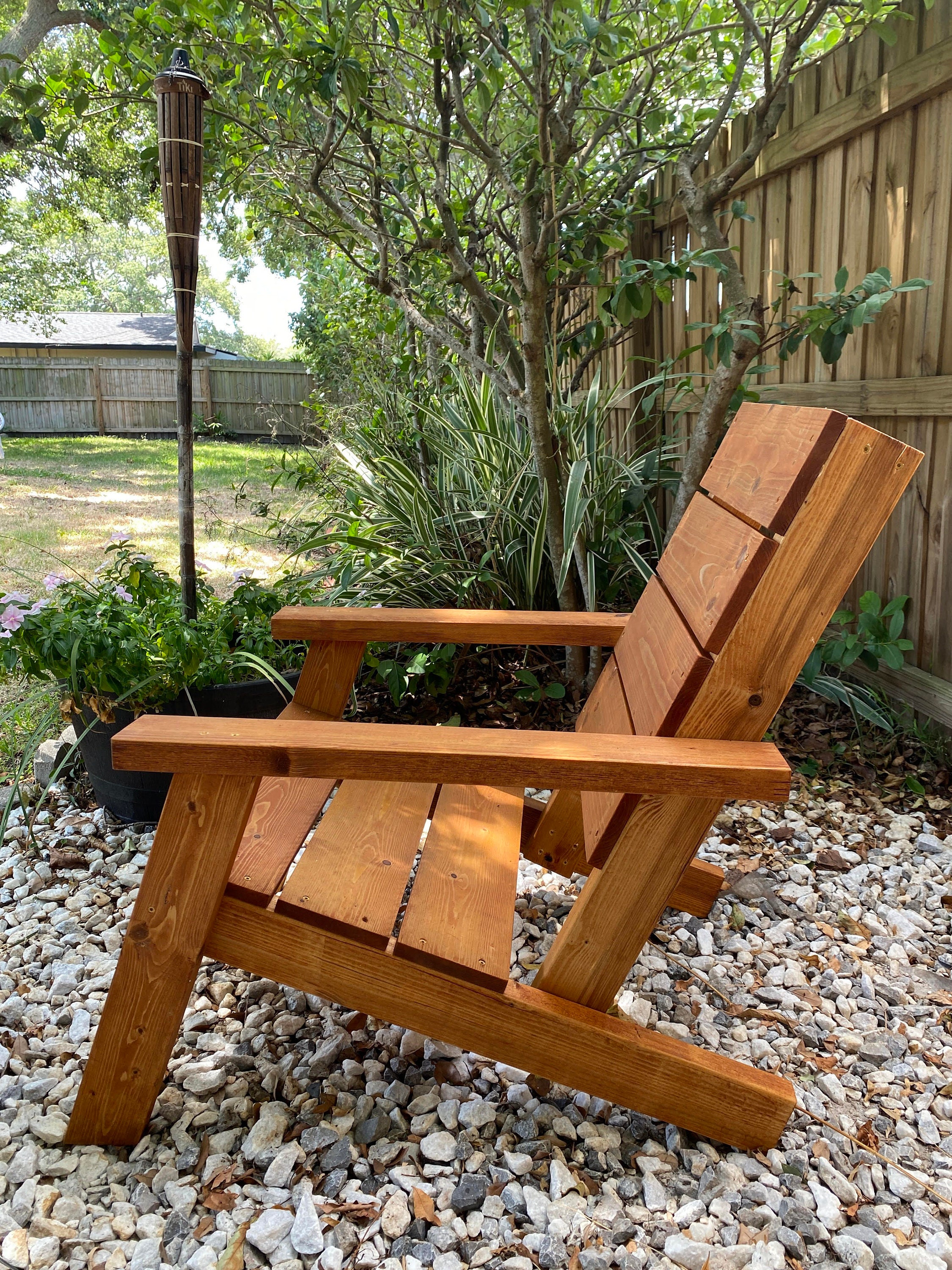 Easy Modern Adirondack Chair 2x4 Simple DIY Build Digital Plans Etsy