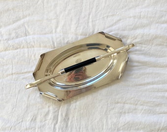 Vintage Hecworth silver tray with handle