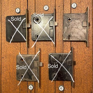 Antique mortise locks, 2-3/8 backset, mixed manufacturers, cleaned & restored, selling individually - door hardware