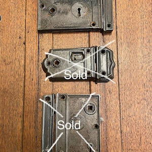 Rim lock latch - antique door hardware
