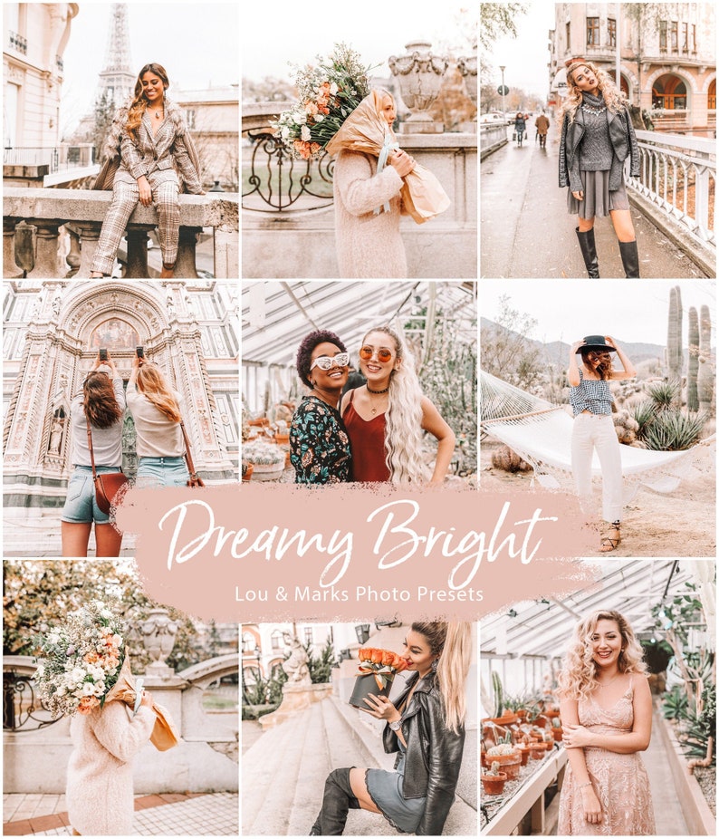 Dreamy Pastel Presets Lightroom Presets for Mobile and Etsy