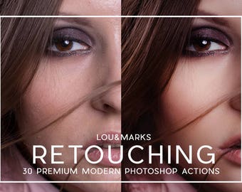 Portrait Retouching Photoshop Actions Desktop Only
