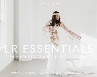 1200+ Pro Lightroom Presets and 40 Lightroom Brushes Professional Photo Editing for Portraits, Newborns, Weddings By LouMarksPhoto
