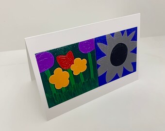 blank Set of Four snail mail red white Abstract hearts love art by Carole cards 4x6 Galentines Valentines identical black