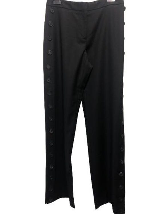 ALEXANDER McQUEEN S/S 2000 "Eye" Collection Black Trousers with Button Up Open Sides Size Ita 40 #alexandermcqueen #2000 #eye #trousers