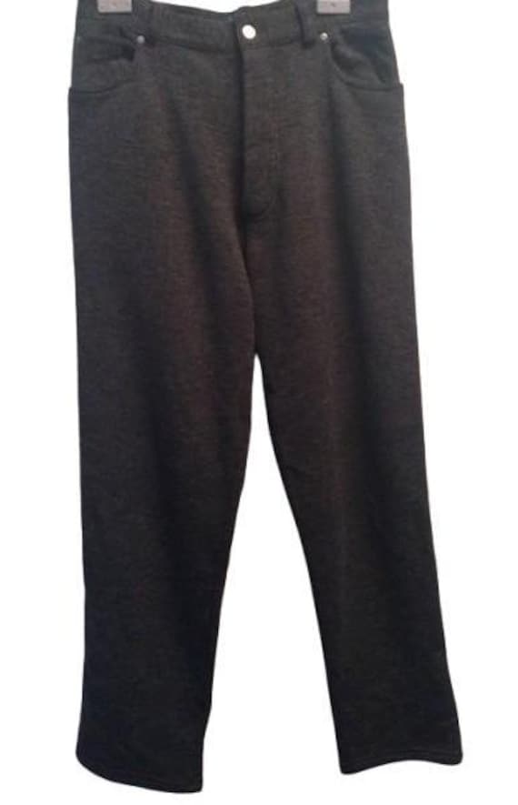 JEAN PAUL GAULTIER Junior trousers in wool and acrylic, gray melange colour, size 46 ita #vintage #gaultier