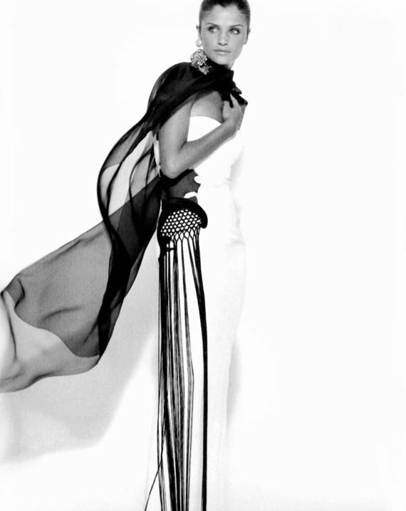 CHRISTIAN DIOR BOUTIQUE by Gianfranco Ferre' 1994 Evening Corseted Trained Dress with Embellishment of Embroidery and Tassels size 44 Ita