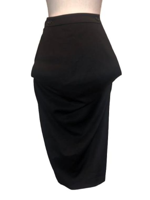 ALEXANDER McQUEEN (Real) 90's Openeable / Paneled Black Skirt size 44 Ita #alexandermcqueen #realmcqueen #90's #avantgarde