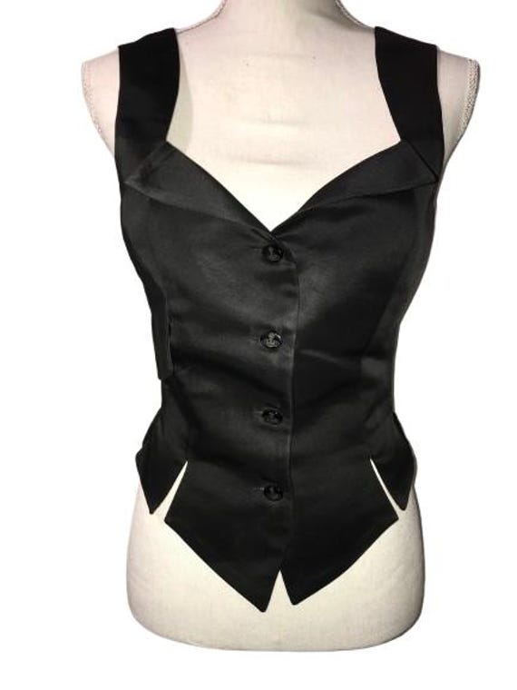 VIVIENNE WESTWOOD 90's Black Top /Vest from 90's #viviennewestwood #rare #vintage #top #90's #vest #buttonsup