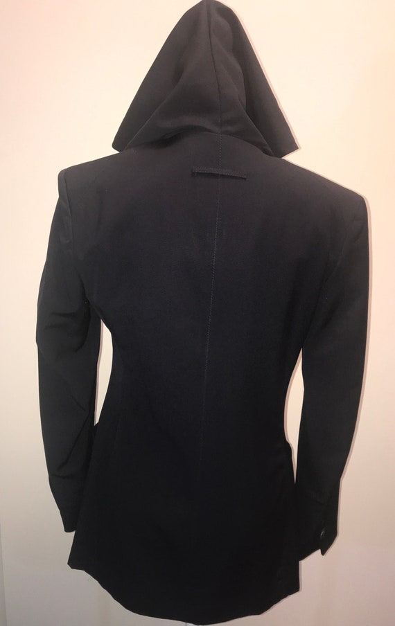 JEAN PAUL GAULTIER S/S 1990 Amazing Hooded Double Breasted Jacket  