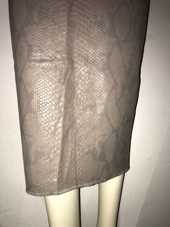 JEAN COLONNA Python Leather effect Printed Longue… - image 4