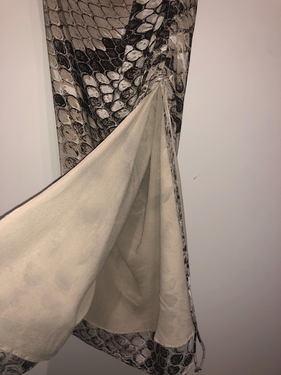 ROBERTO CAVALLI Early 2000's Python Printed Silk … - image 5