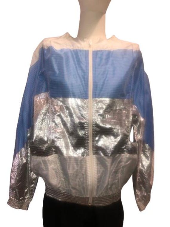 CINZIA RUGGERI Archival 80's Bomber / Wind-Breaker in 3 Striped Colors #Rare #italian #avantgarde #futuristic #cinziaruggeri #iconic #44ita