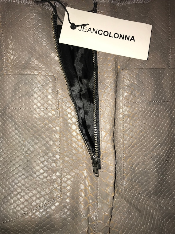 JEAN COLONNA Python Leather effect Printed Longue… - image 6