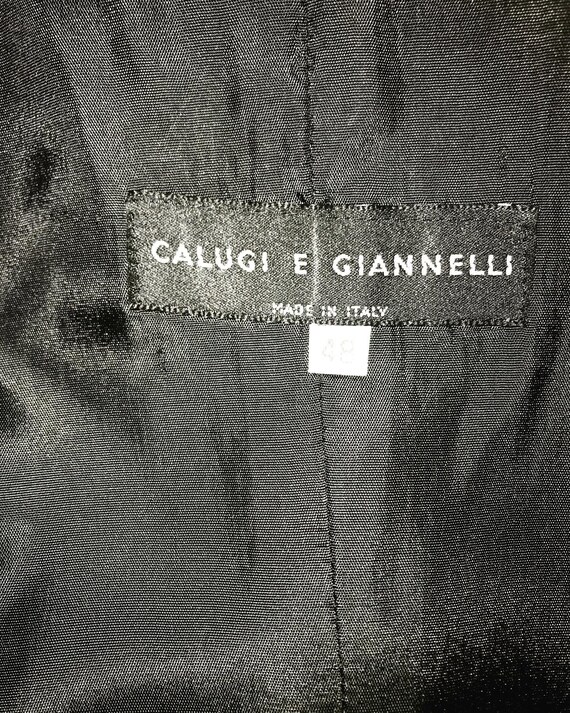 CALUGI E GIANNELLI Rare 80's Feathered Vest, in B… - image 2