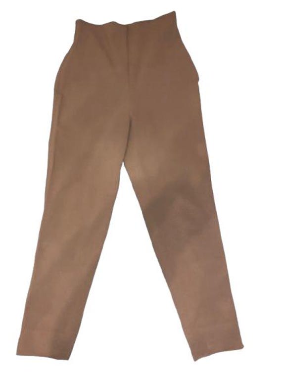 ROMEO GIGLI 90s High Waisted Brown Wool Trousers Size 40 ITA Small #madeinitaly #rare #vintage #RomeoGigli #small #36FR #Split