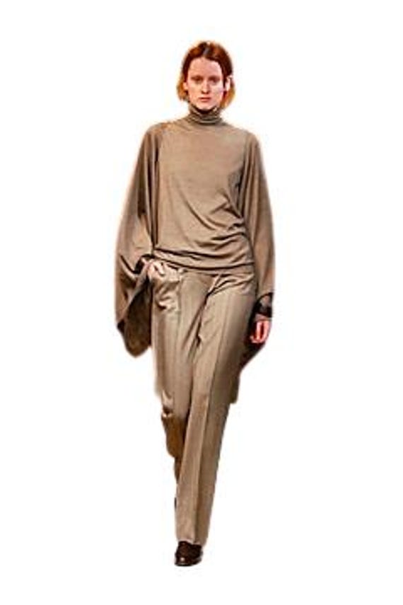 HERMÉS by MARTIN MARGIELA F/W 2003 Gray Wool Trousers Size Ita 42 #hermes #margiela #minimalism #2ky #pants #grey
