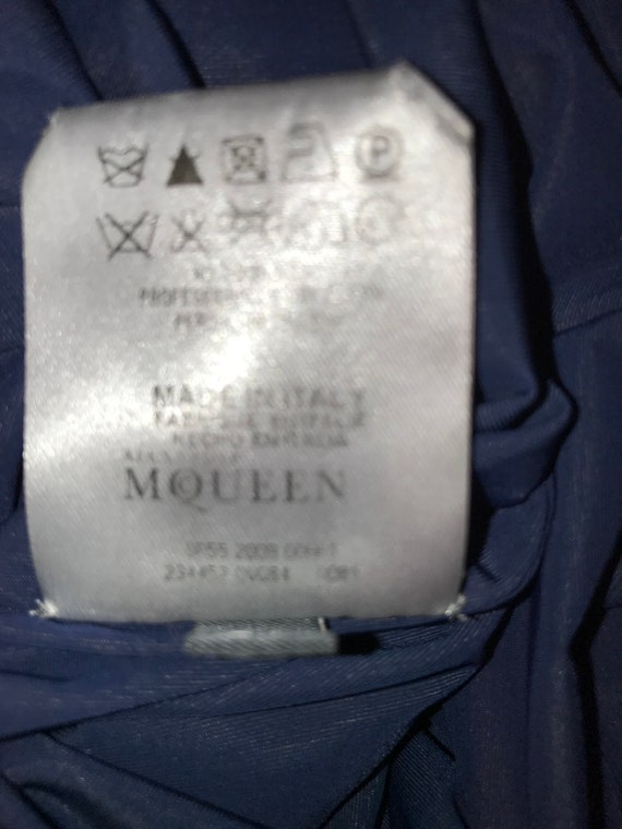 ALEXANDER McQUEEN (Real) Rare Draped Zapphire Blu… - image 8