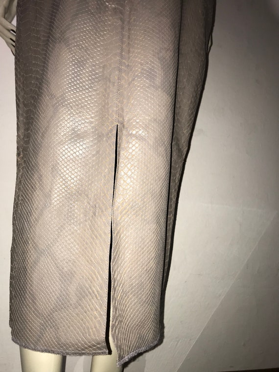 JEAN COLONNA Python Leather effect Printed Longue… - image 9