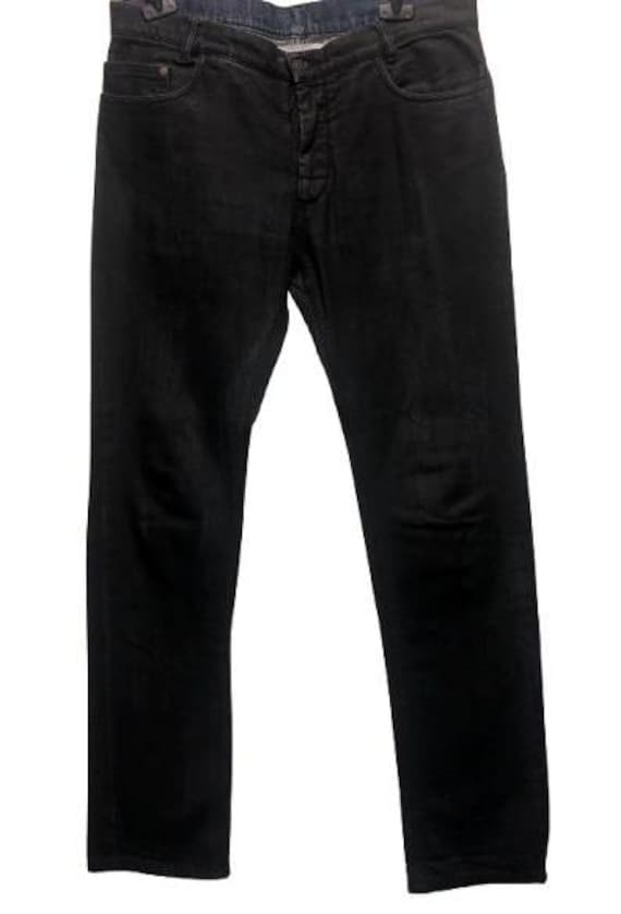 MARTIN MARGIELA Black Coated Denim Trousers Size ITA 48 (Men) Iconic Item #realmargiela #maisonmargiela #rare #vintage