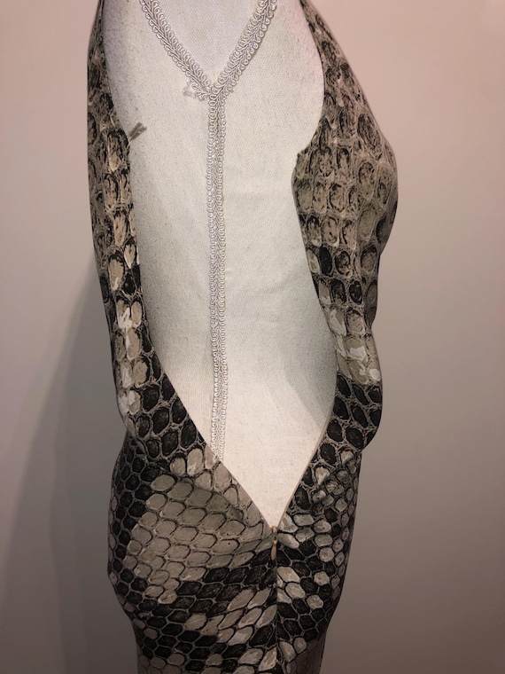 ROBERTO CAVALLI Early 2000's Python Printed Silk … - image 9