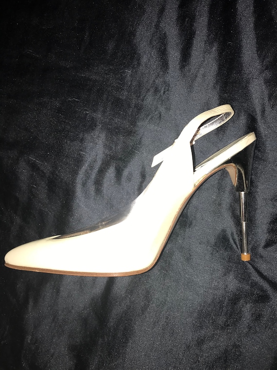 THIERRY MUGLER 80's Shoes, in Dusty Pearly White P