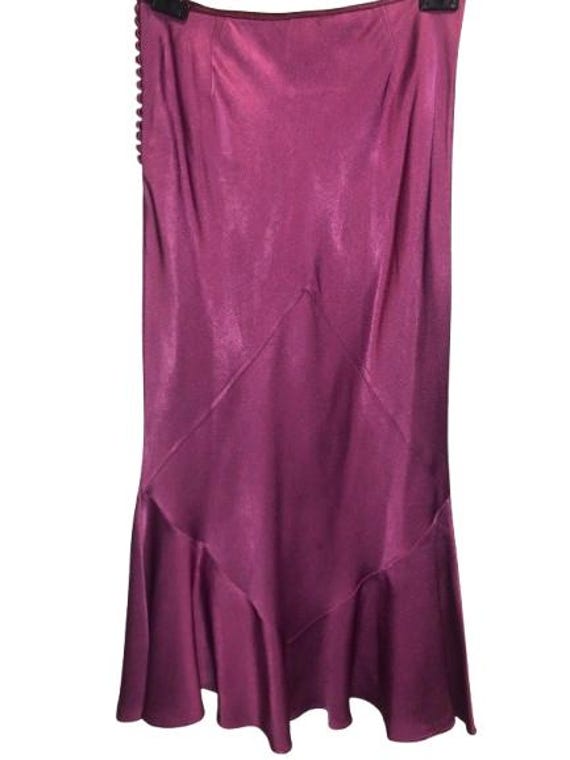 JOHN GALLIANO Late 90's Longuette Cyclamen Bias Cut with Inserts Skirt Size M #RARE #JohnGalliano #longuette #skirt #pink #vintage