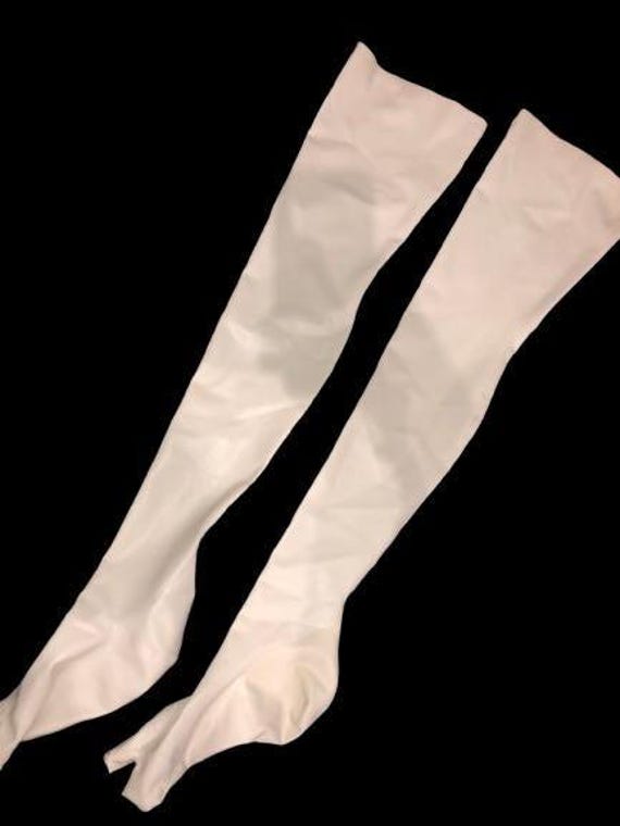 Maison Martin Margiela White Latex Tabi Socks Size - 36/39 #Latex #rare #margiela #socks #stocking #accessories #tabi