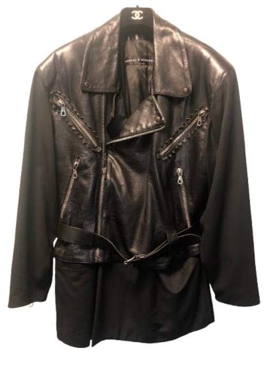 LEATHER JACKET, Joslyn Clarke Ghezzi, 1980s. Vintage