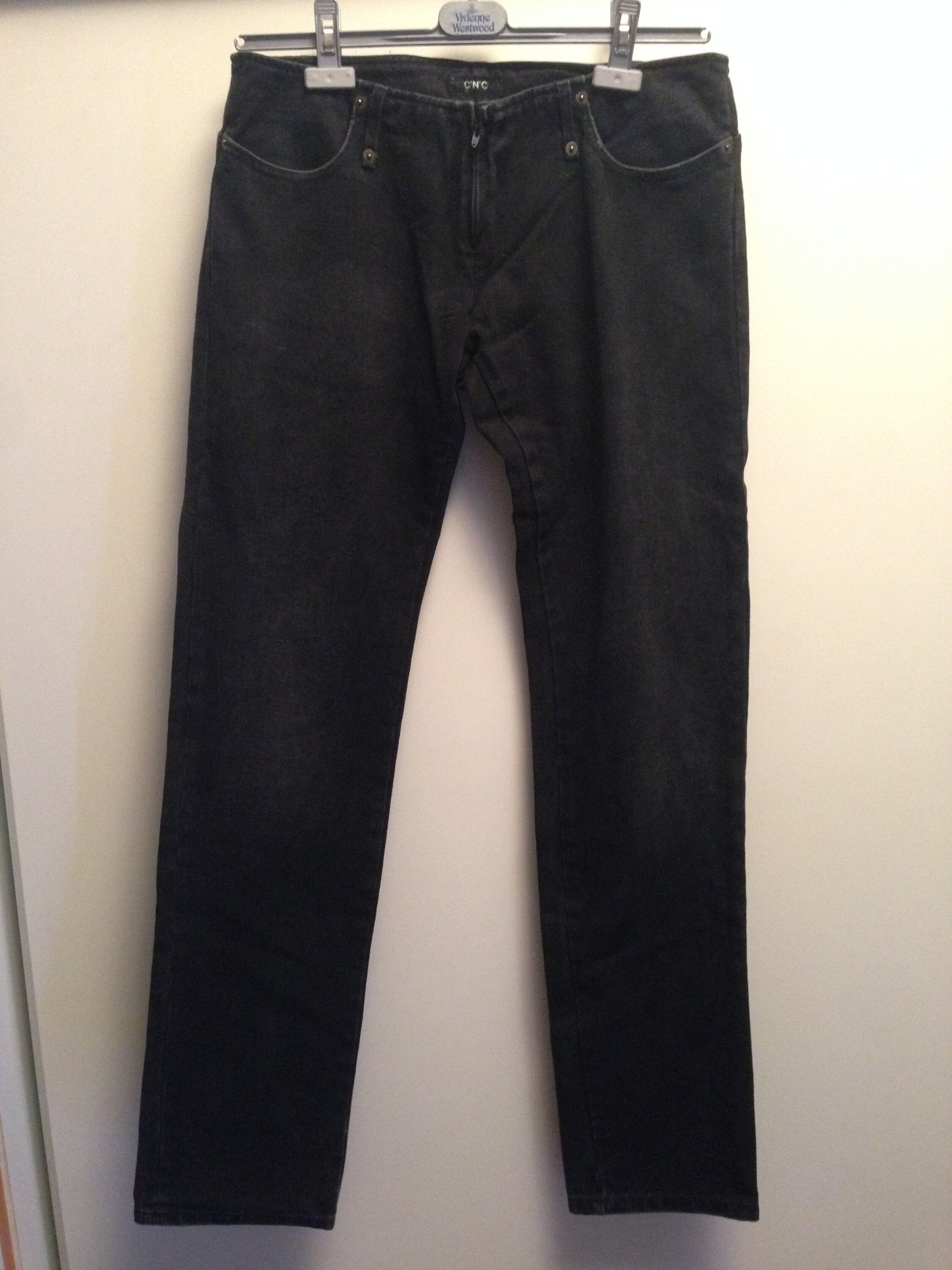 size 48 black jeans