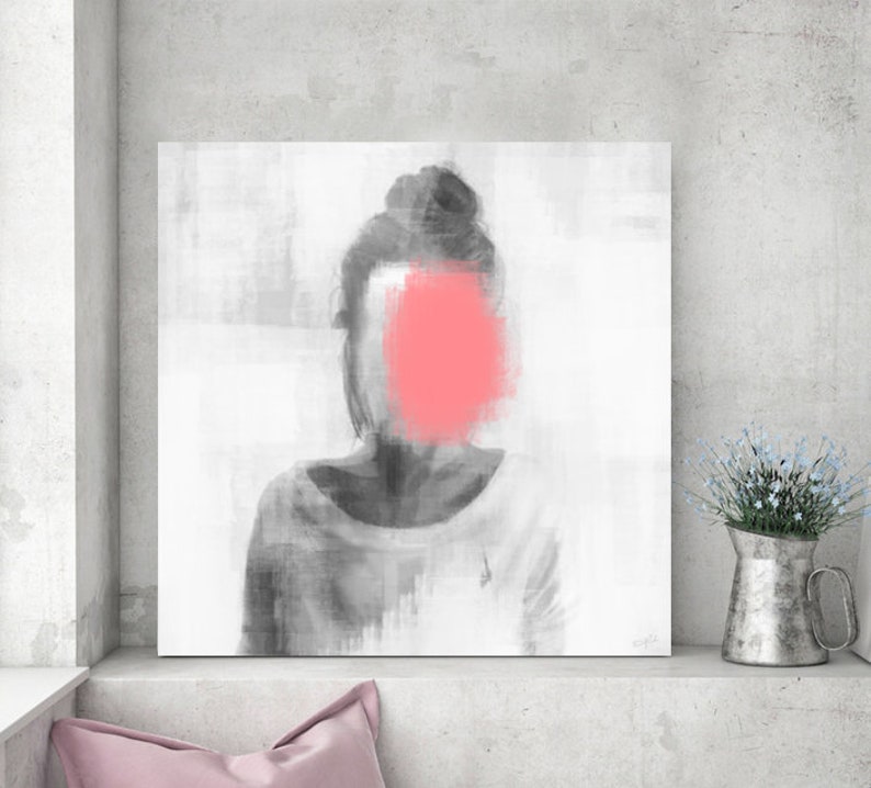 Modern painting on canvas ISSHE WOMAN for the bedroom and living room image 1