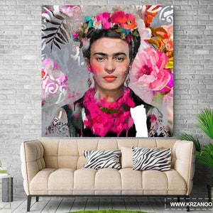 Peinture moderne sur toile Frida pour la chambre et le salon image 5