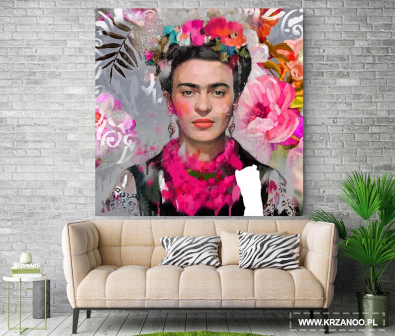 Peinture moderne sur toile Frida pour la chambre et le salon image 5