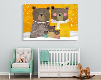 Modern canvas painting "ABELARDOWIE" ideal for a children's room