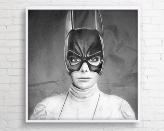 Modern painting on canvas "Batmanka" for the living room and children's room