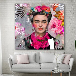 Peinture moderne sur toile Frida pour la chambre et le salon image 3