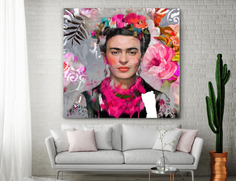 Peinture moderne sur toile Frida pour la chambre et le salon image 3