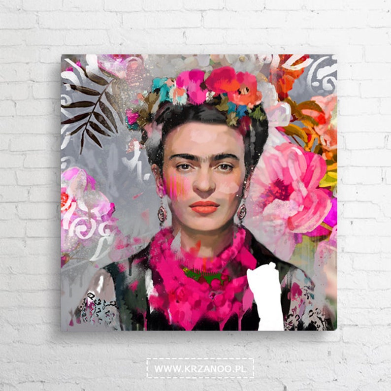 Peinture moderne sur toile Frida pour la chambre et le salon image 1