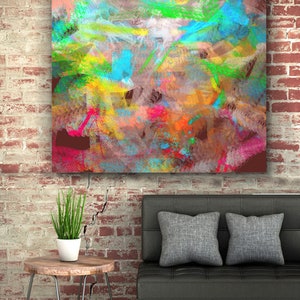 Modern painting on canvas Color II for the Bedroom and Living Room image 2