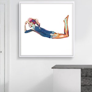 Modern canvas painting fly away ideal for living room, dining room or children's room image 2