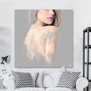 Modern painting on canvas NieWiem for the bedroom and living room image 1