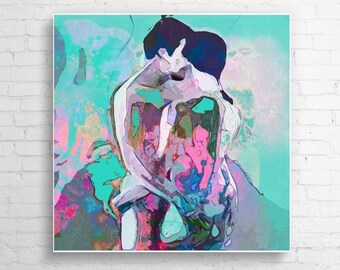 Modern canvas painting "Dancers II" for the bedroom and living room