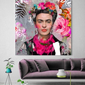 Peinture moderne sur toile Frida pour la chambre et le salon image 6