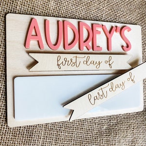 Reusable First and Last Day of School Sign: Photo Prop