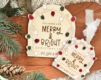 DIY kerstversiering vingerafdruk kunst: knutselcadeau kinderen